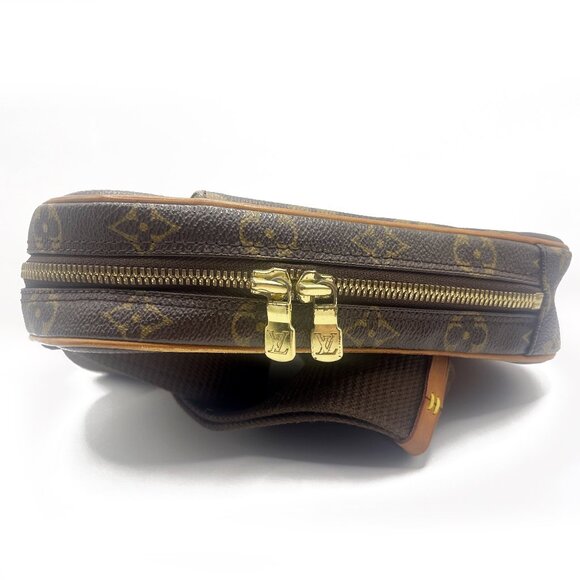 Authentic Louis Vuitton Monogram Gange Pochette Crossbody Bag Bum Shoulder Bag - Picture 13 of 14